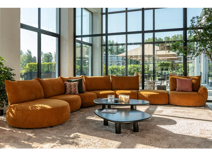 Hoeksalon Bigfoot stof oker Passe Partout