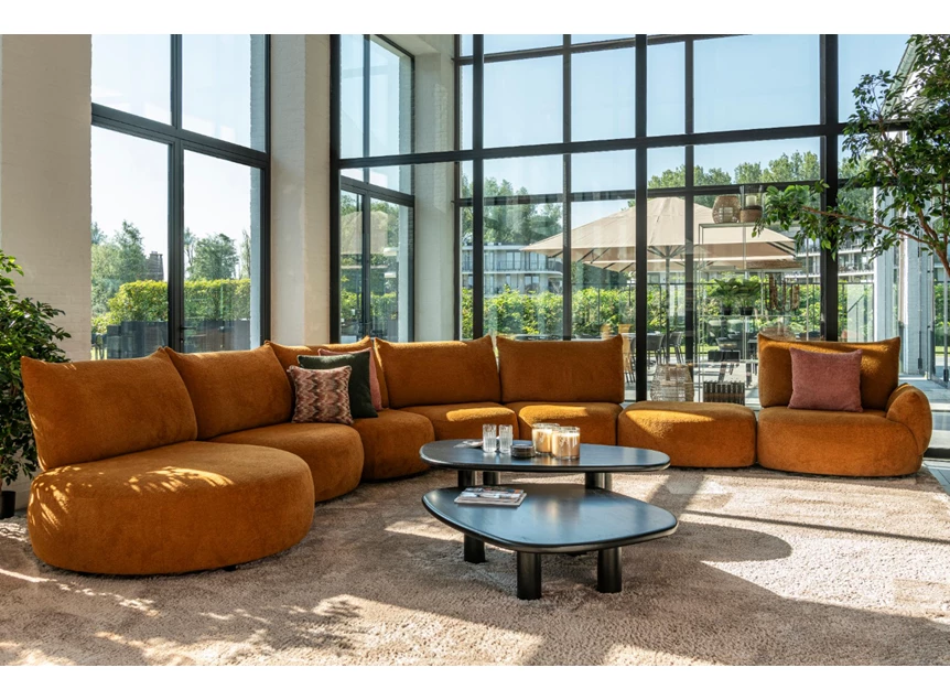 Hoeksalon Bigfoot stof oker Passe Partout