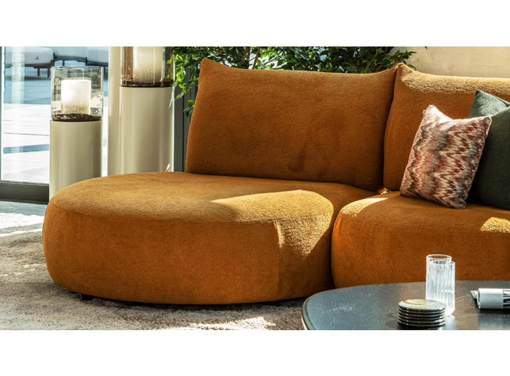 Open eiland Hoeksalon Bigfoot stof oker Passe Partout