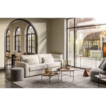 Zetelbed Alberto stof greige Passe Partout