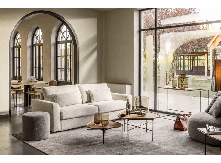 Zetelbed Alberto stof greige Passe Partout