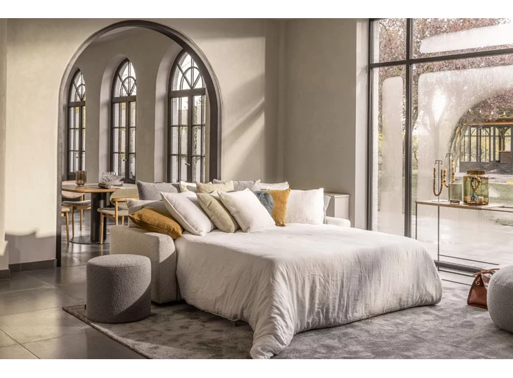 Open Zetelbed Alberto stof greige Passe Partout