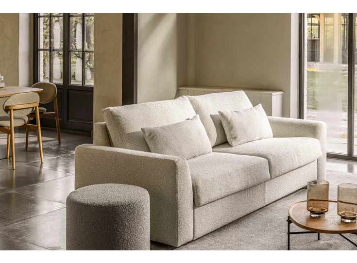 Inzoom Zetelbed Alberto stof greige Passe Partout