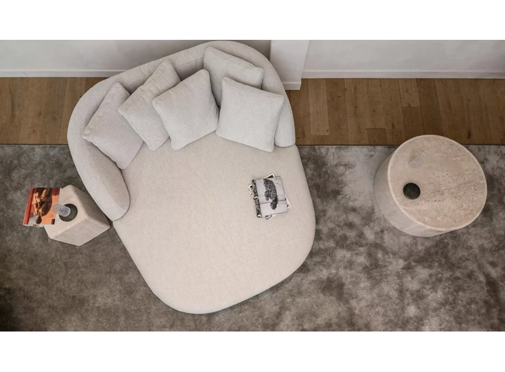 Bovenkant Ligzetel Daydreamer Medusa stof greige Passe Partout