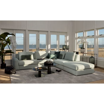 Hoeksalon Xavio stof muntgroen Passe Partout