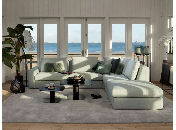 Front Hoeksalon Xavio stof muntgroen Passe Partout