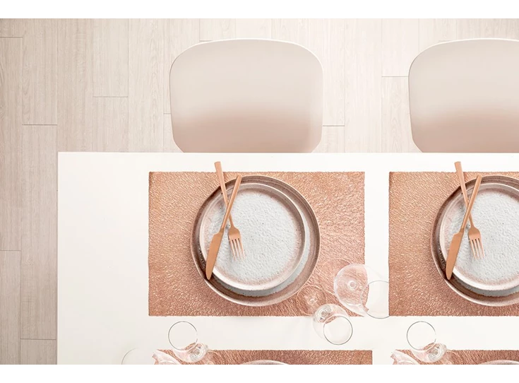 Capelinni placemat- rosegold- 45/30cm- sfeerbeeld