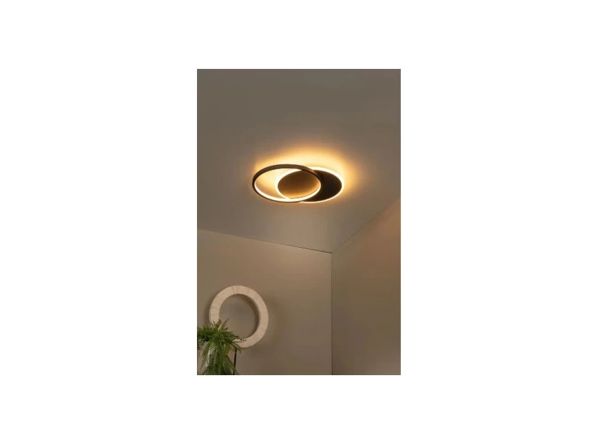 Axelle plafonnière- led 3StepDim- 1x24W- 2700K- zwart- sfeerbeeld