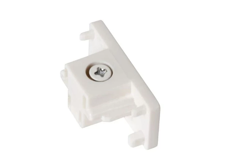 Track eindkap- 1fase railsysteem/railverlichting- set2- wit (uitbreiding)