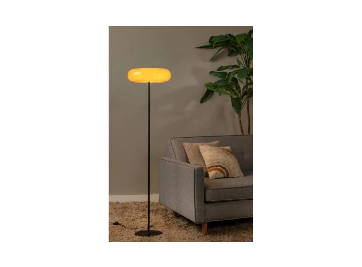 Sentino vloerlamp- Ø40cm- oranje- sfeerbeeld