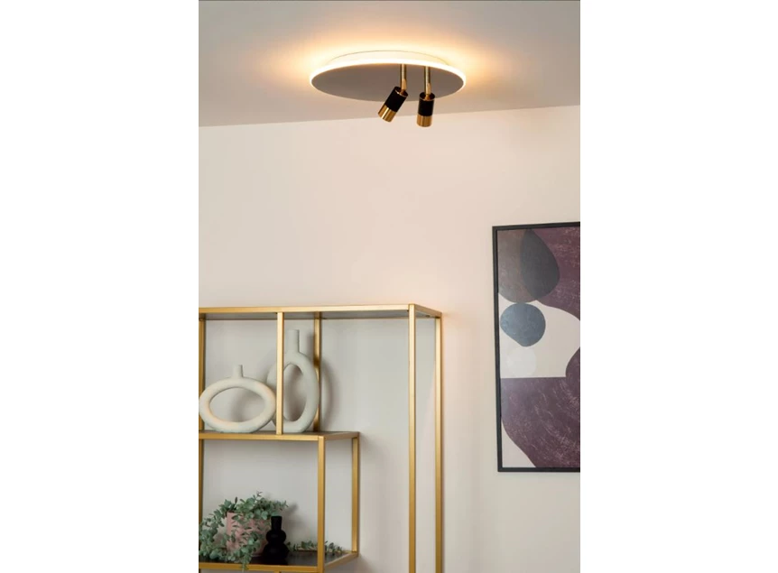 Jubel plafonnière- Ø40cm- 2700K- dimb- zwart chroom- sfeerbeeld