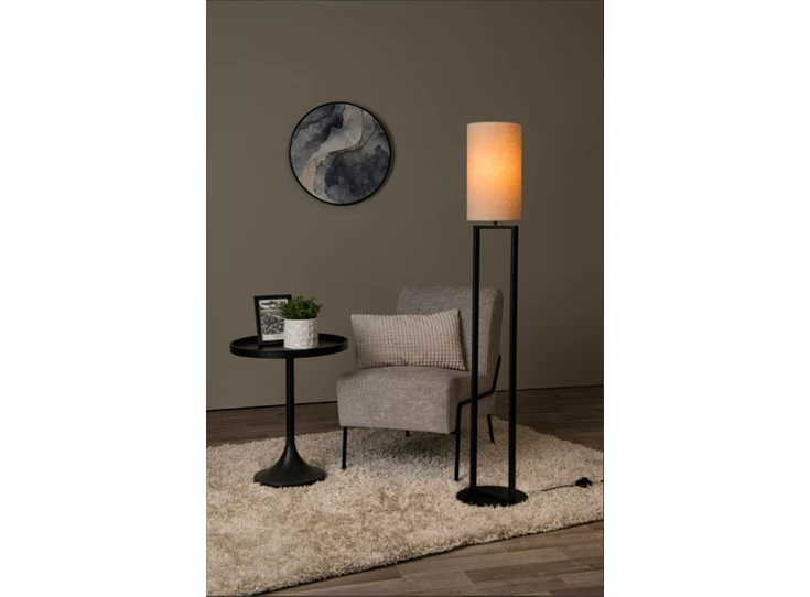 Herman vloerlamp- Ø26cm- beige- E27- sfeerbeeld