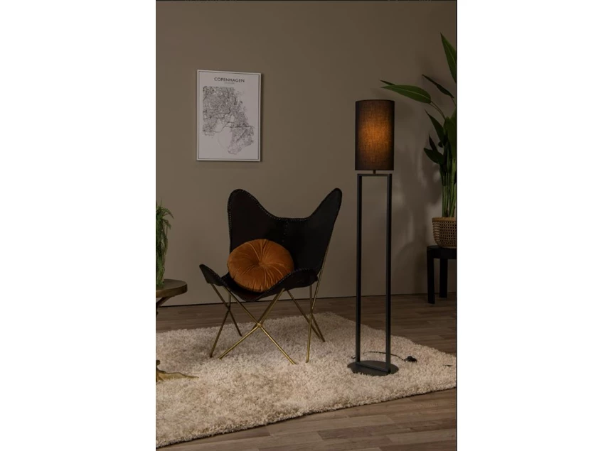 Herman vloerlamp- zwart- Ø26cm- E27- sfeerbeeld