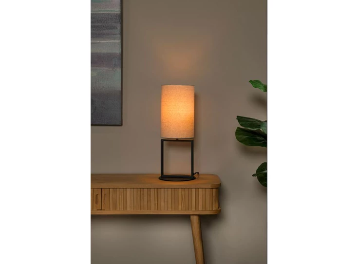 Herman tafellamp- beige- Ø20cm- E27- sfeerbeeld