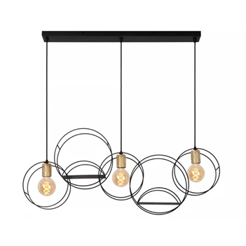 Circle hanglamp- zwart- 3xE27