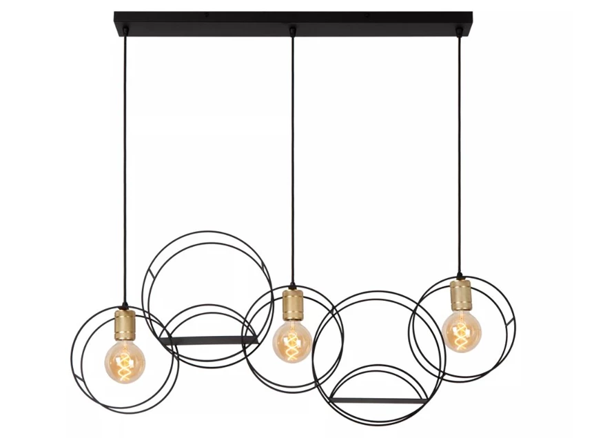 Circle hanglamp- zwart- 3xE27