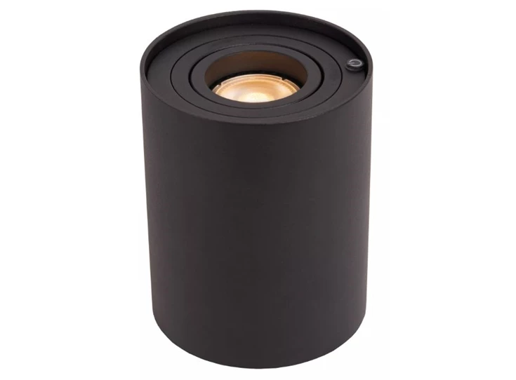 Tube tafellamp- zwart- dimb- Ø9,6cm- GU10