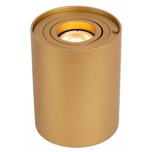 Tube tafellamp- mat goud- dimb- Ø9,6cm- GU10