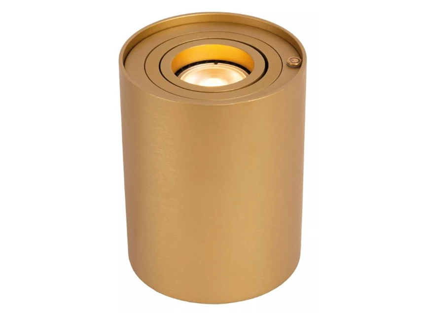 Tube tafellamp- mat goud- dimb- Ø9,6cm- GU10