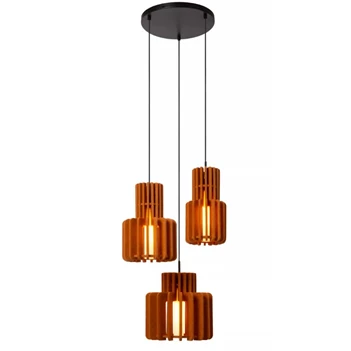 Rollo hanglamp- 3xE27- terracotta