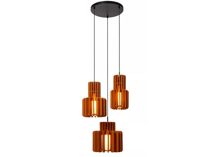 Rollo hanglamp- 3xE27- terracotta