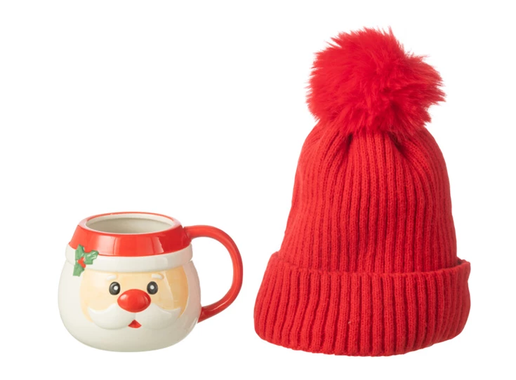 Tas+Muts kerstman uitgepakt