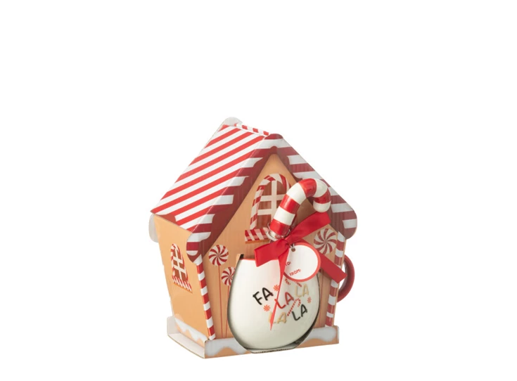 Tas+lepel giftbox rood