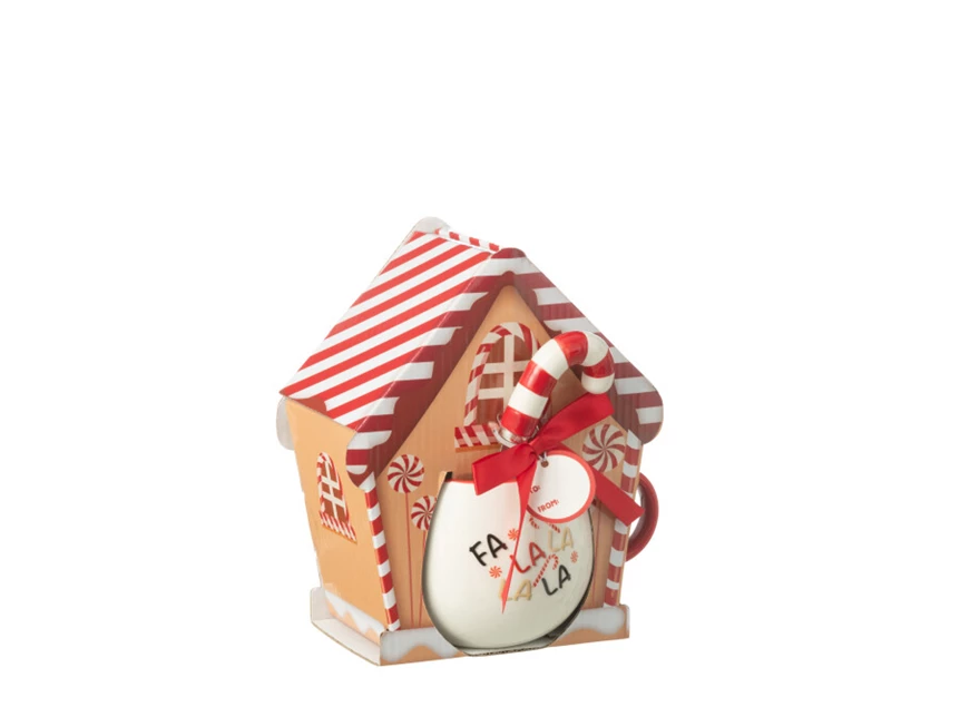 Tas+lepel giftbox rood