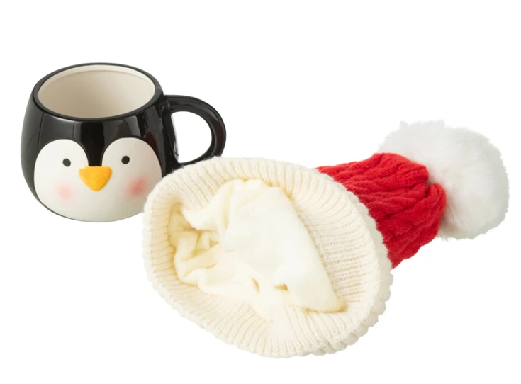 Tas+muts pinguin giftbox detail