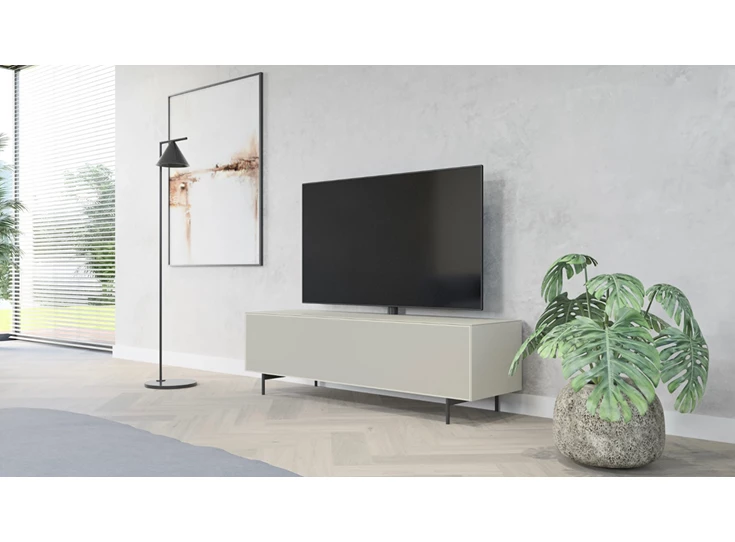 Tv-kast Mika 160 mat glas oyster Ardeno