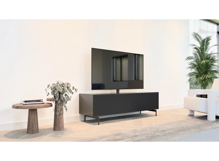 Tv-kast Mika 160 mat glas zwart Ardeno