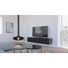 Zijkant Tv-kast Mika 180 hangend mat glas zwart Ardeno