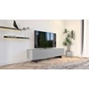 Tv-kast Mika 180 mat glas grijs onderstel model 3 Ardeno