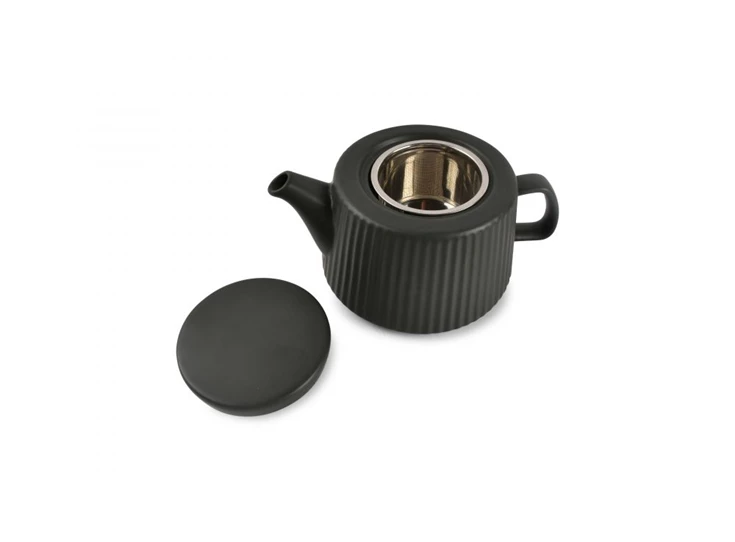 Hi!Tea theepot- zwart- 100cl- open