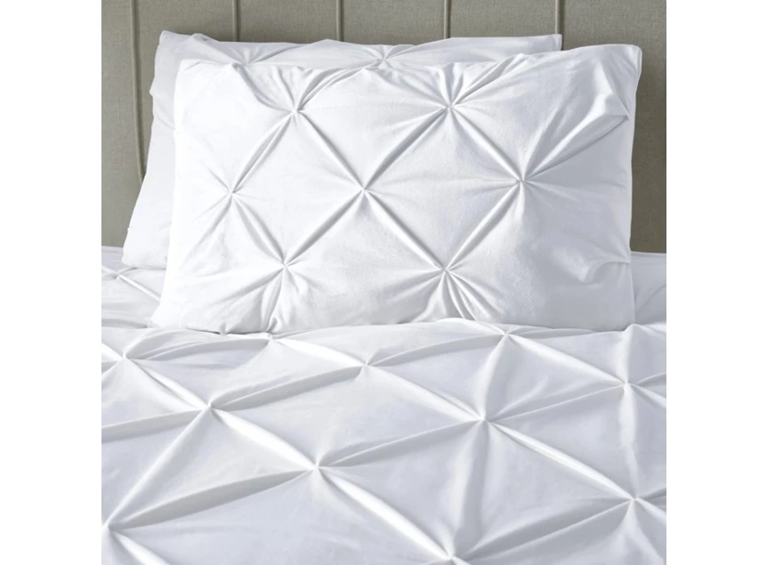 Pintuck velvet- 200*220- wit- detail