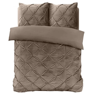 Pintuck velvet- taupe- 140*220
