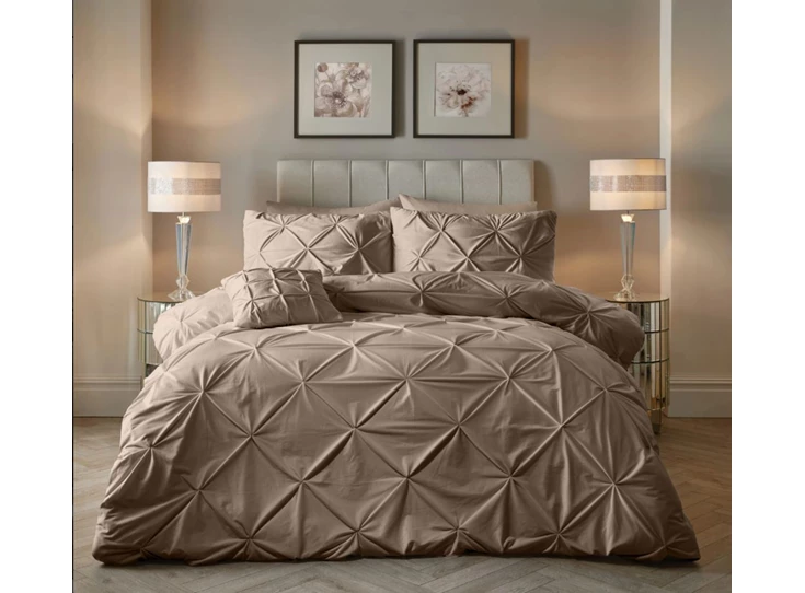 Pintuck velvet- taupe- 140*220- sfeerbeeld