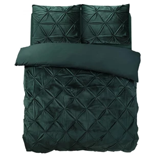 Pintuck velvet- groen- 140*220