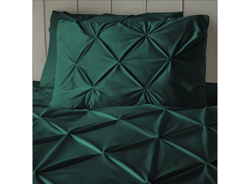 Pintuck velvet- groen- 140*220- detail