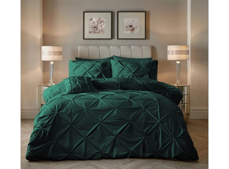 Pintuck velvet- groen- 140*220- sfeerbeeld