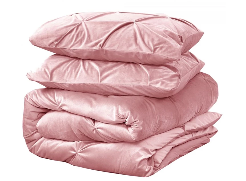Pintuck velvet- roze- 140*220- detail