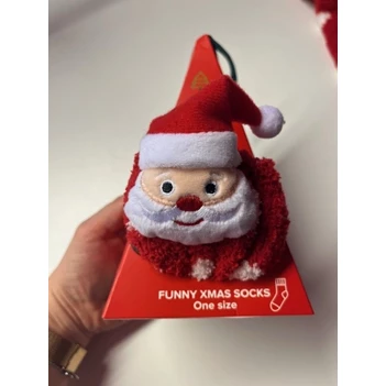 HS FUNNY SANTA ONE SIZE BIKING RED