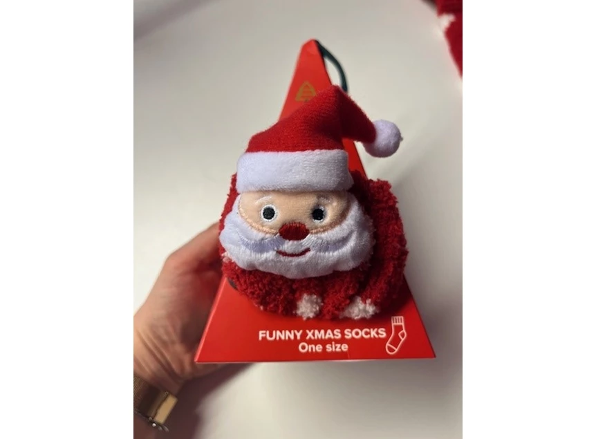 HS FUNNY SANTA ONE SIZE BIKING RED