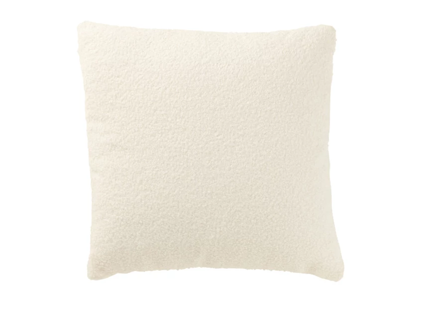 KUSSEN MERRY CHRISTMAS BOUCLÉ WIT/ROOD- achterkant