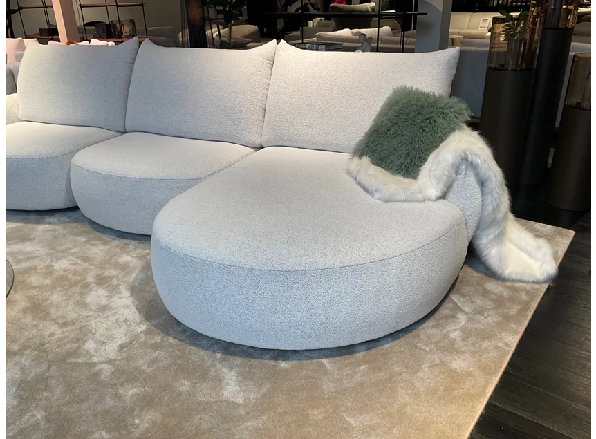 Longchair Salon Bigfoot stof champagne Passe Partout