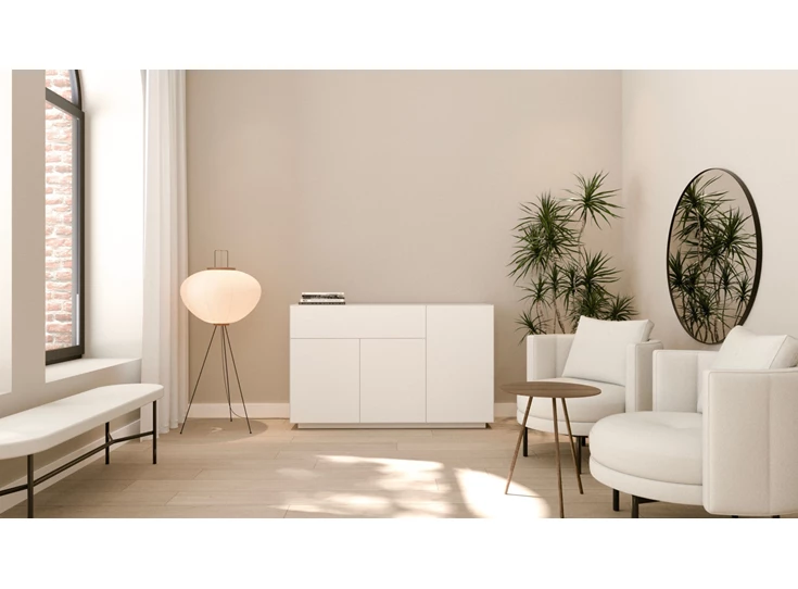 Hoge dressoir Joy extra cabinet model 2 matte lak Ardeno