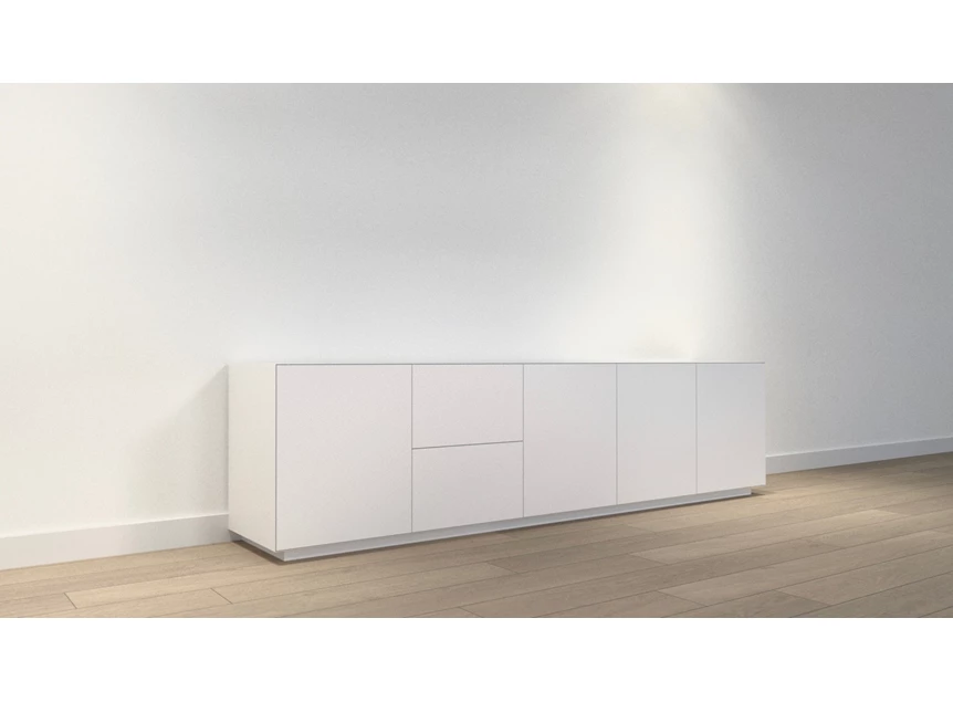Dressoir Joy Side 270 matte lak staand op sokkel Ardeno