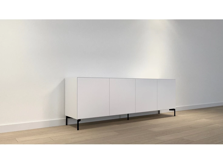 Dressoir Joy extra onderstel frame matte lak wit Ardeno