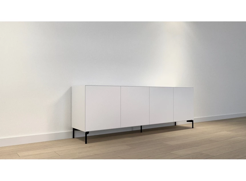 Dressoir Joy extra onderstel frame matte lak wit Ardeno