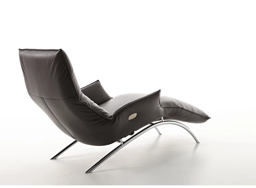 Achterkant Ligzetel Joleen relax elektrisch leder antraciet Koinor